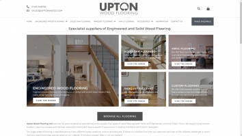 Screenshot of Upton Wood Flooring website