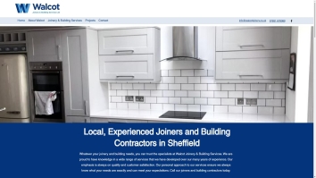 Screenshot of Walcot Joinery & Building Services Ltd website