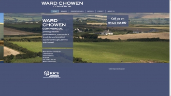 Screenshot of Ward Chowen Commercial, Devon website