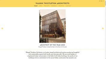 Screenshot of Waugh Thistleton Architects website