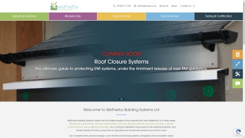 Screenshot of Wetherby Building Systems Limited website