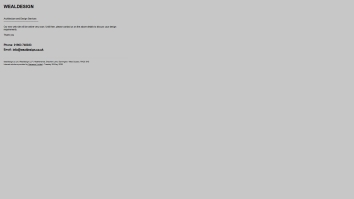 Screenshot of Wealdesign Ltd website