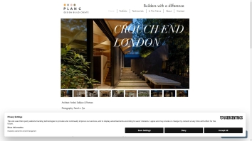 Screenshot of plan. c - Design. Build. Realise website