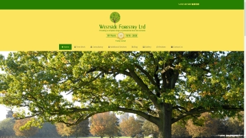 Screenshot of Westside Forestry Ltd website
