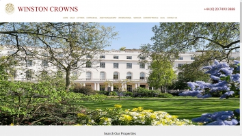Screenshot of Home - Winston Crowns website