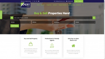 Screenshot of Xpert Homes Ltd website